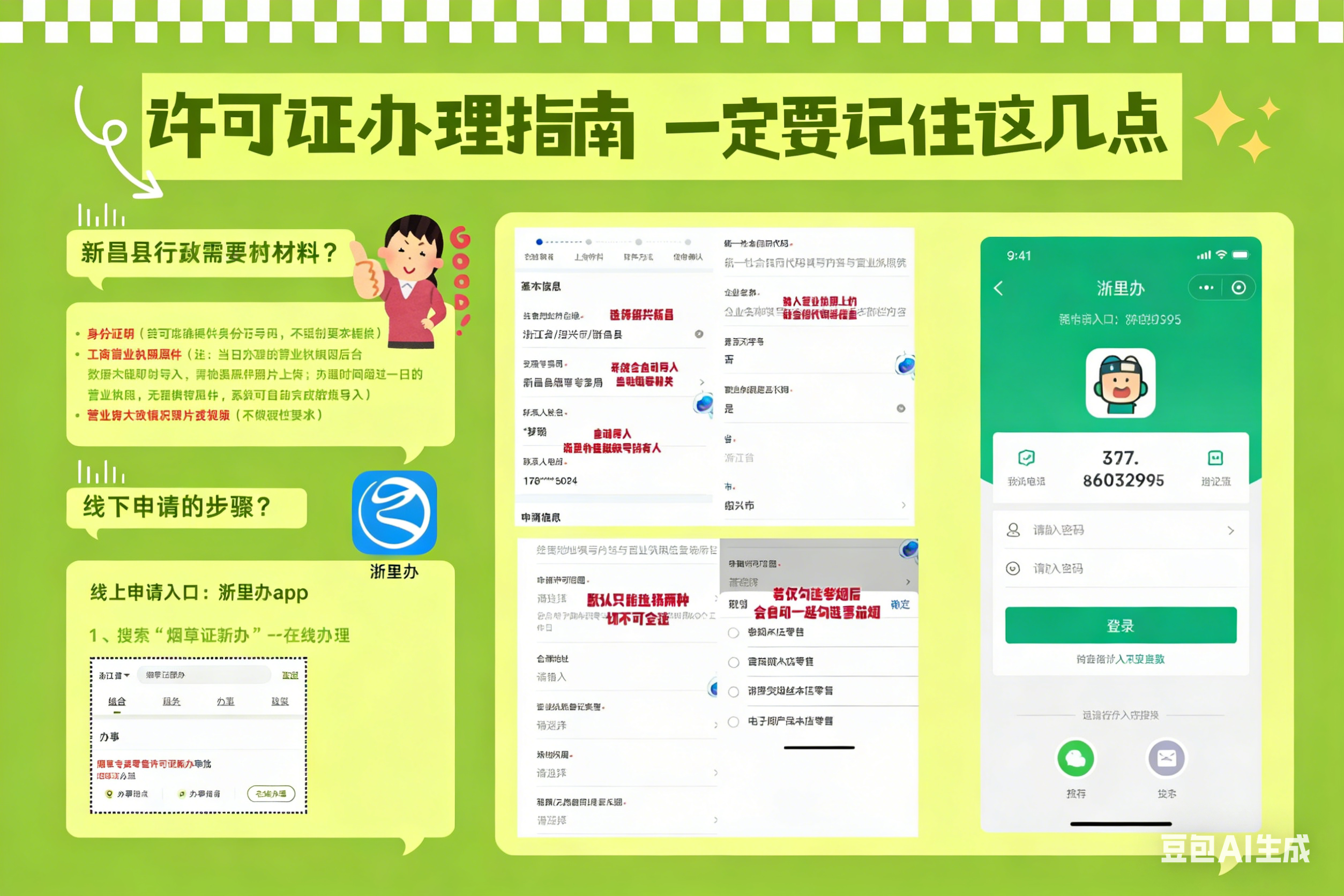 许可证新办流程长图